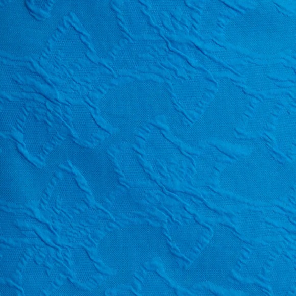 Lilly Pulitzer Feona Teal Bay Knit‎ Jacquard Puff Sleeve Dress Size M - Picture 6 of 14